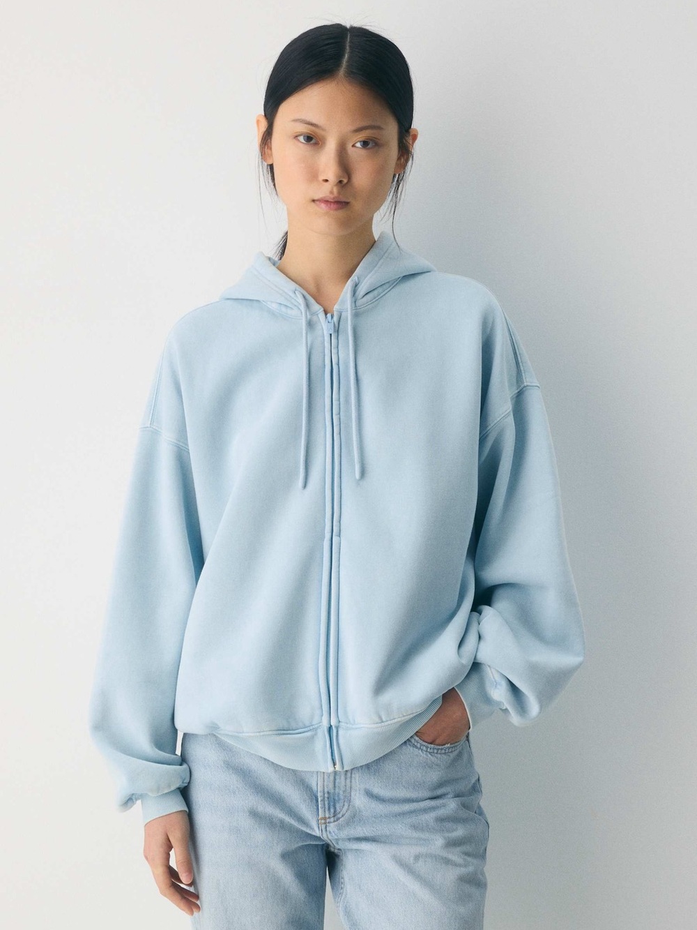 Aritzia Cozy Sweatfleece Mega Fit Zip Hoodie